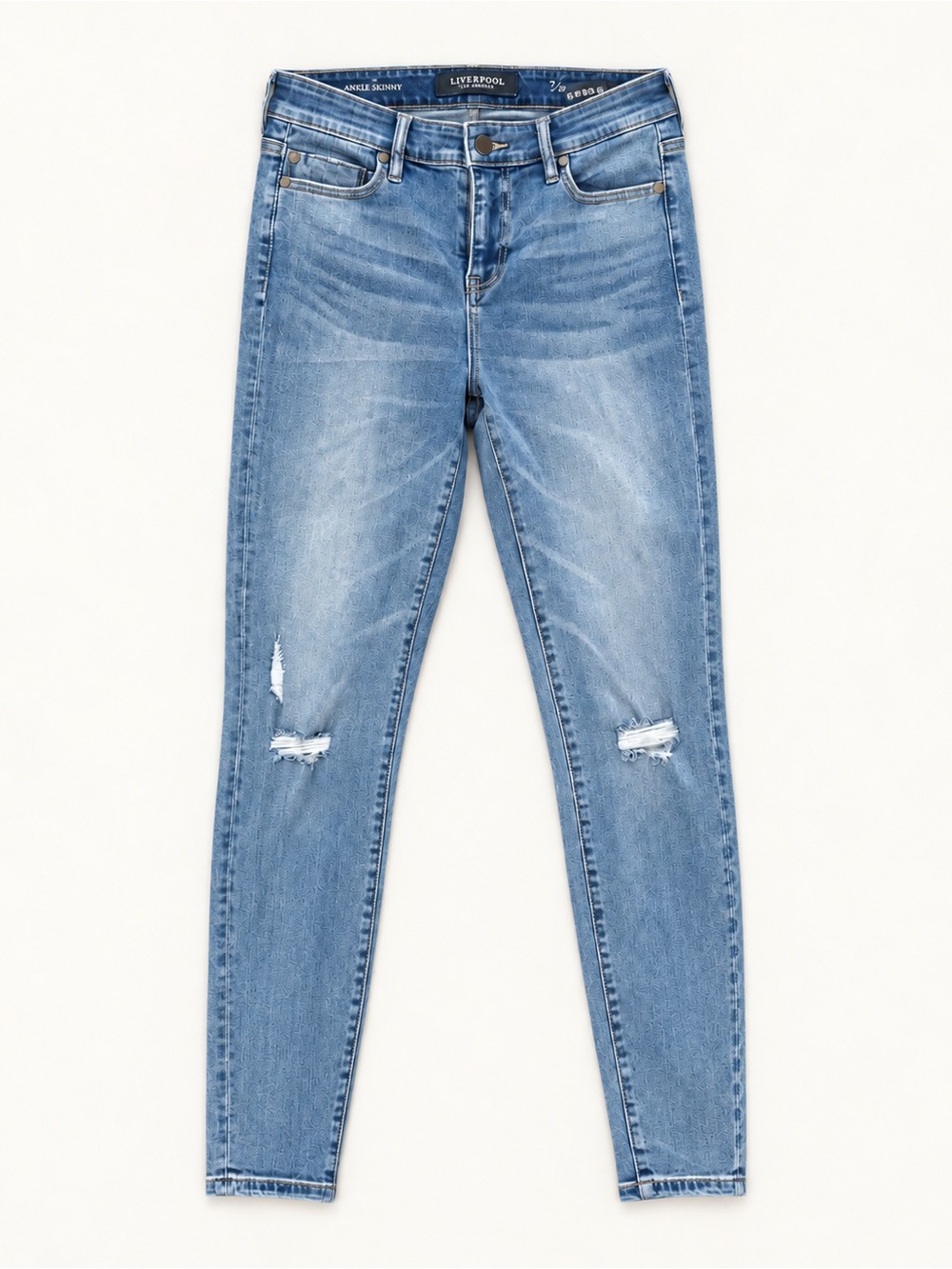 Liverpool Ankle Skinny Jeans - Light Blue